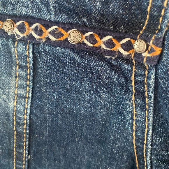 Vintage style Denim Jean Jacket with embellishments. Size M - made in Italy - Picture 16 of 16